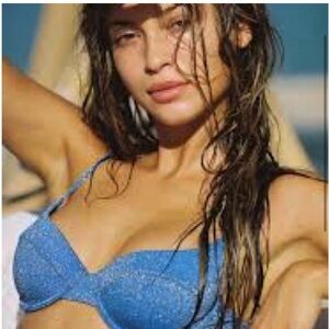 Triangl Blue Lurex Sparkly Bikini